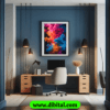 "Vibrant Smoke Clouds" Digital Wall Art