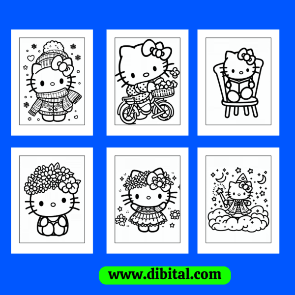 Hello Kitty Coloring sheets