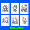 Hello Kitty Coloring sheet