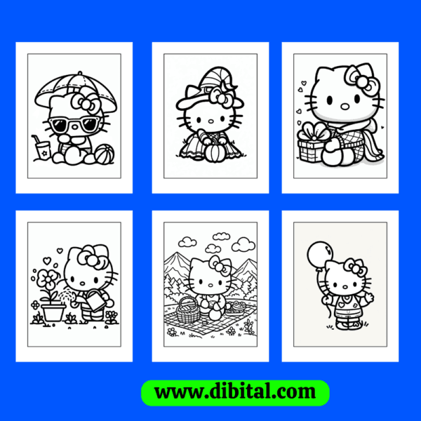 Hello Kitty Coloring sheet