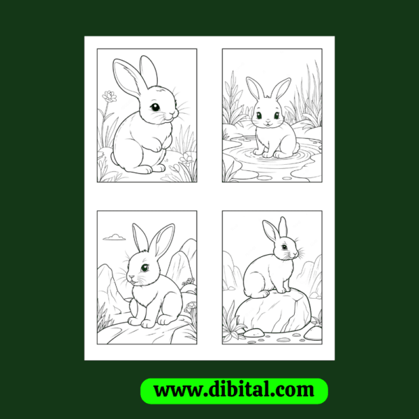 Rabbit Coloring Pages