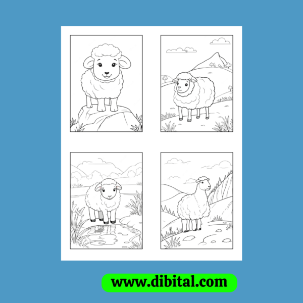 Sheep Coloring Pages