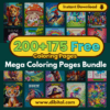 375+ Coloring Pages Bundle – Endless Fun for All Ages! 2025