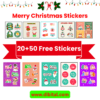 70+ Merry Christmas Stickers – Festive PNG Designs