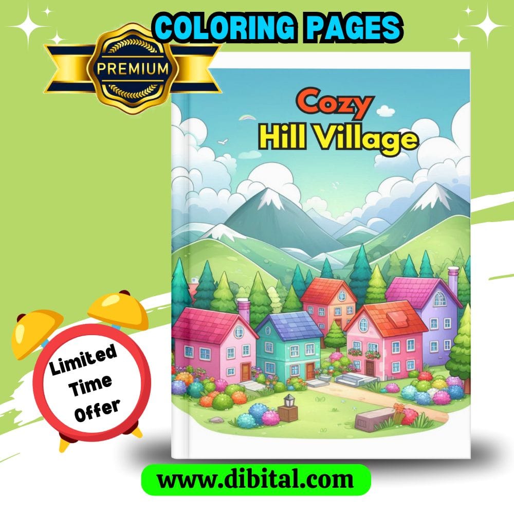 Hill Village Coloring Pages
