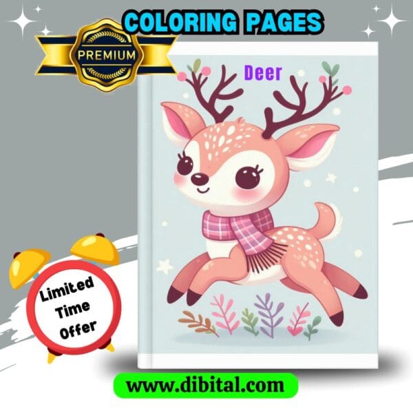 Deer Coloring Book