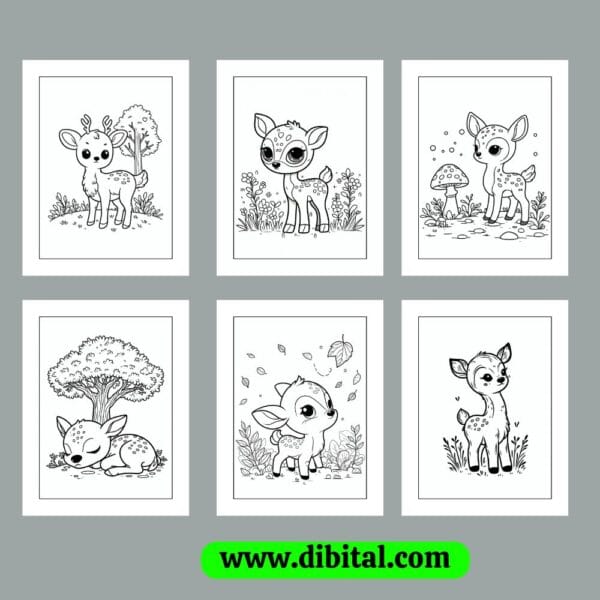 Deer Coloring Sheet