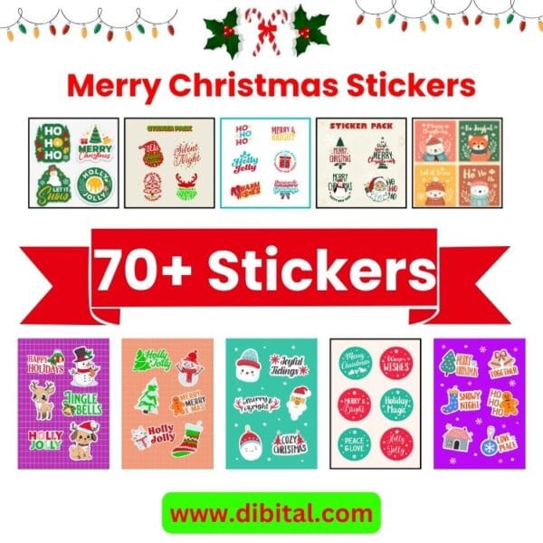 Merry Christmas Stickers