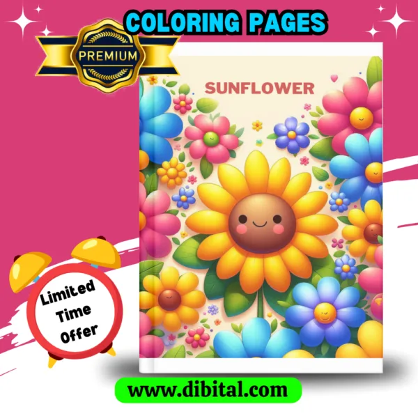 Sunflower Coloring Book