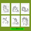 Unicorn Coloring Sheets