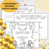 5 Kid-Friendly New Year Activity Sheets mock
