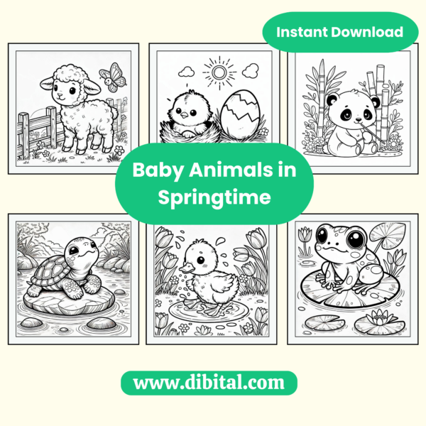 Baby Animals in Springtime main mock