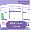 Sales Tracker Planner - Organize & Grow Your Sales Mock