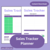 Sales Tracker Planner - Organize & Grow Your Sales Mock 2