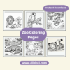 Zoo Coloring Pages - 26 Fun and Educational Designs mock