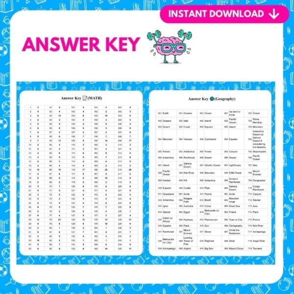 1000+ Fun Learning Questions for Kids (Ages 3-5) – Math, Science, Geography & Vocabulary Mock 4
