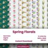 15 Seamless Spring Floral Patterns Mock 2