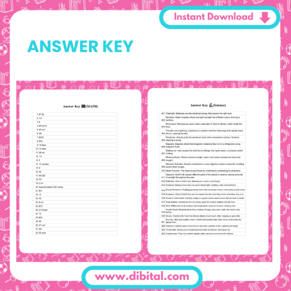 1600+ Educational Questions for Teens (Ages 13-16) – Challenging PDF Quiz Book Mock 3