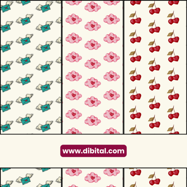 Day of Love - valentine’s Patterns Mock 3