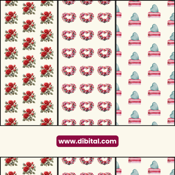 Day of Love - valentine’s Patterns Mock 4