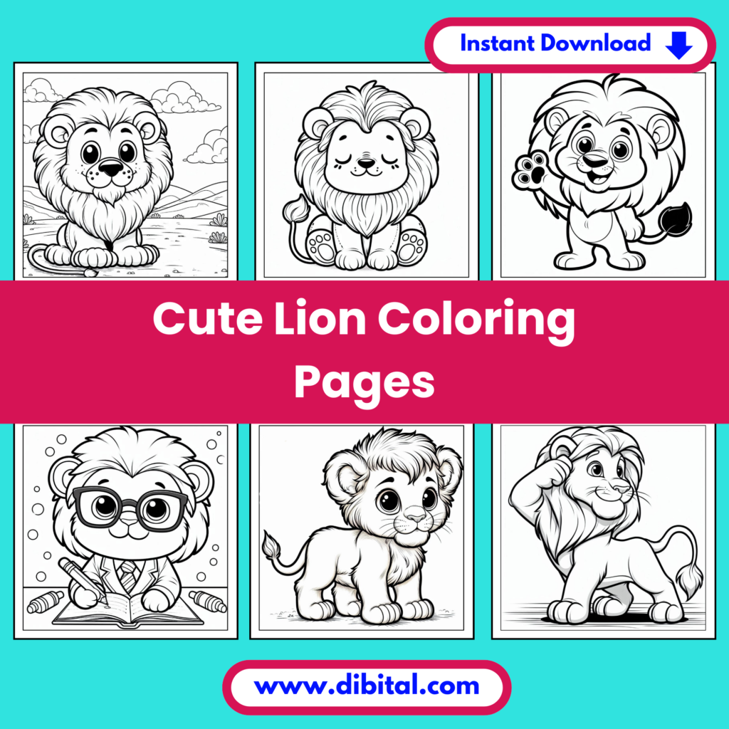 25 Cute Lion Coloring Pages – Printable Fun for All Ages Main Mock