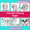 25 Cute Lion Coloring Pages – Printable Fun for All Ages Mock 2