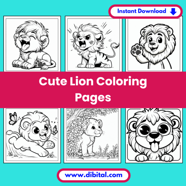 25 Cute Lion Coloring Pages – Printable Fun for All Ages Mock 2