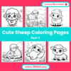 25 Cute Sheep Coloring Pages – Printable Fun for All Ages (Part 1) Mock 2