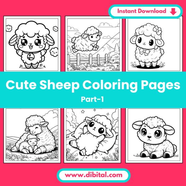 25 Cute Sheep Coloring Pages – Printable Fun for All Ages (Part 1) Mock 2