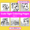 25 Cute Tiger Coloring Pages – Printable Fun for All Ages (Part 1) Mock 2