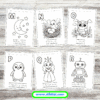 A to Z Alphabet Coloring Pages for Kids Printable Learning Pack Mock 3