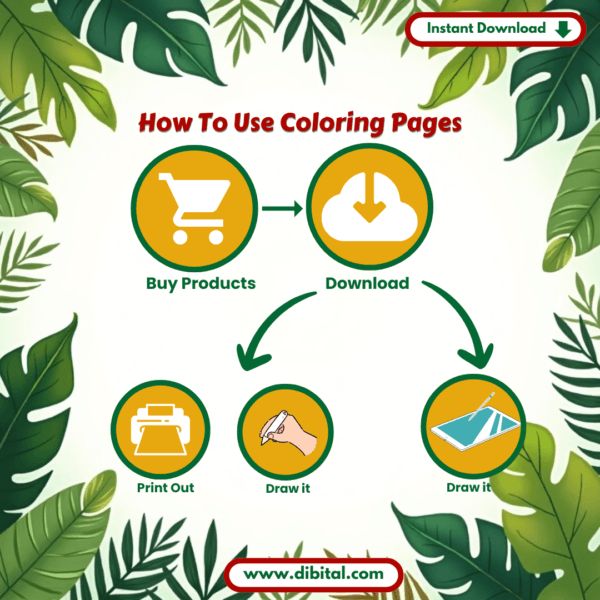 How to use Jungle Safari Coloring Pages