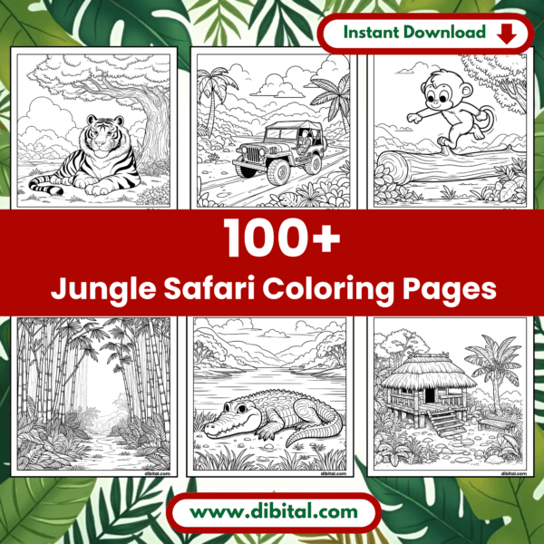 Jungle Safari Coloring Adventure Main mock 1