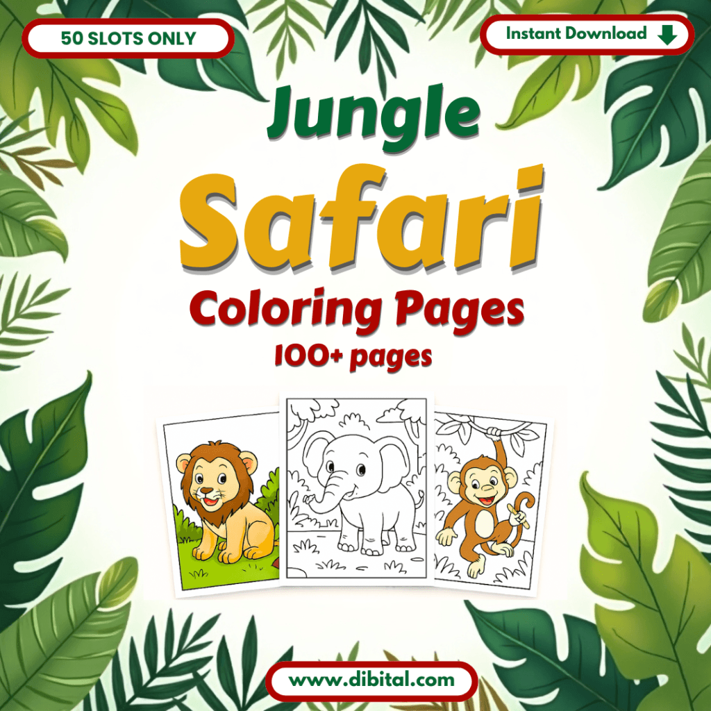 Jungle Safari Coloring Pages