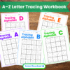 A to Z Letter Tracing Workbook – 26 Fun Printable Pages Main Mock