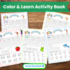 Color and Learn Activity Book – 50 Pages of Fun for Kids Main Mock
