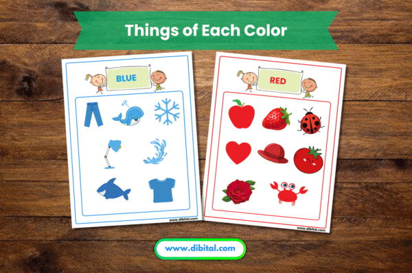 Color and Learn Activity Book – 50 Pages of Fun for Kids Mock 3