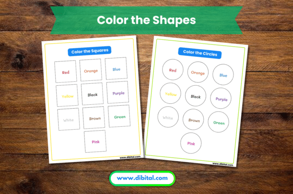 Color and Learn Activity Book – 50 Pages of Fun for Kids Mock 5