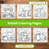 Rabbit Color Sheet – 10 Printable Bunny Coloring Pages Main Mock 2