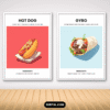 Street Foods of the World Wall Art – 12 Best Food Printable Mock 2