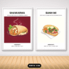 Street Foods of the World Wall Art – 12 Best Food Printable Mock 3