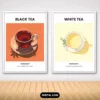 Tea Wall Art – 12 Printable Botanical Tea for Kitchen & Cafe Mock 3