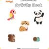 Animals Activity Book for Kids – Printable PDF Cover with Fun Worksheets