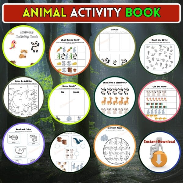 Animal Activity Book