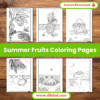 Summer Fruits Coloring Pages – 40 Printable Sheets of Juicy Fun Mock 2