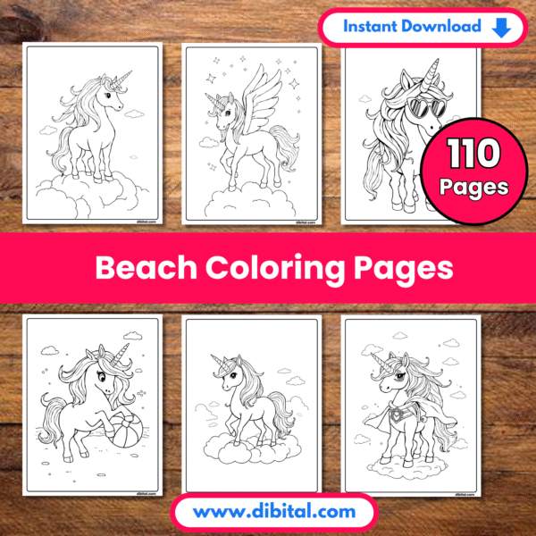 110+ Unicorn Coloring Pages for Kids – Fun Printables mock 1