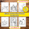 Birds Around the World – 50 Printable Coloring Pages mock 2