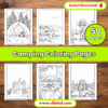 Camping Coloring Pages – 50 Printable Sheets Mock 1